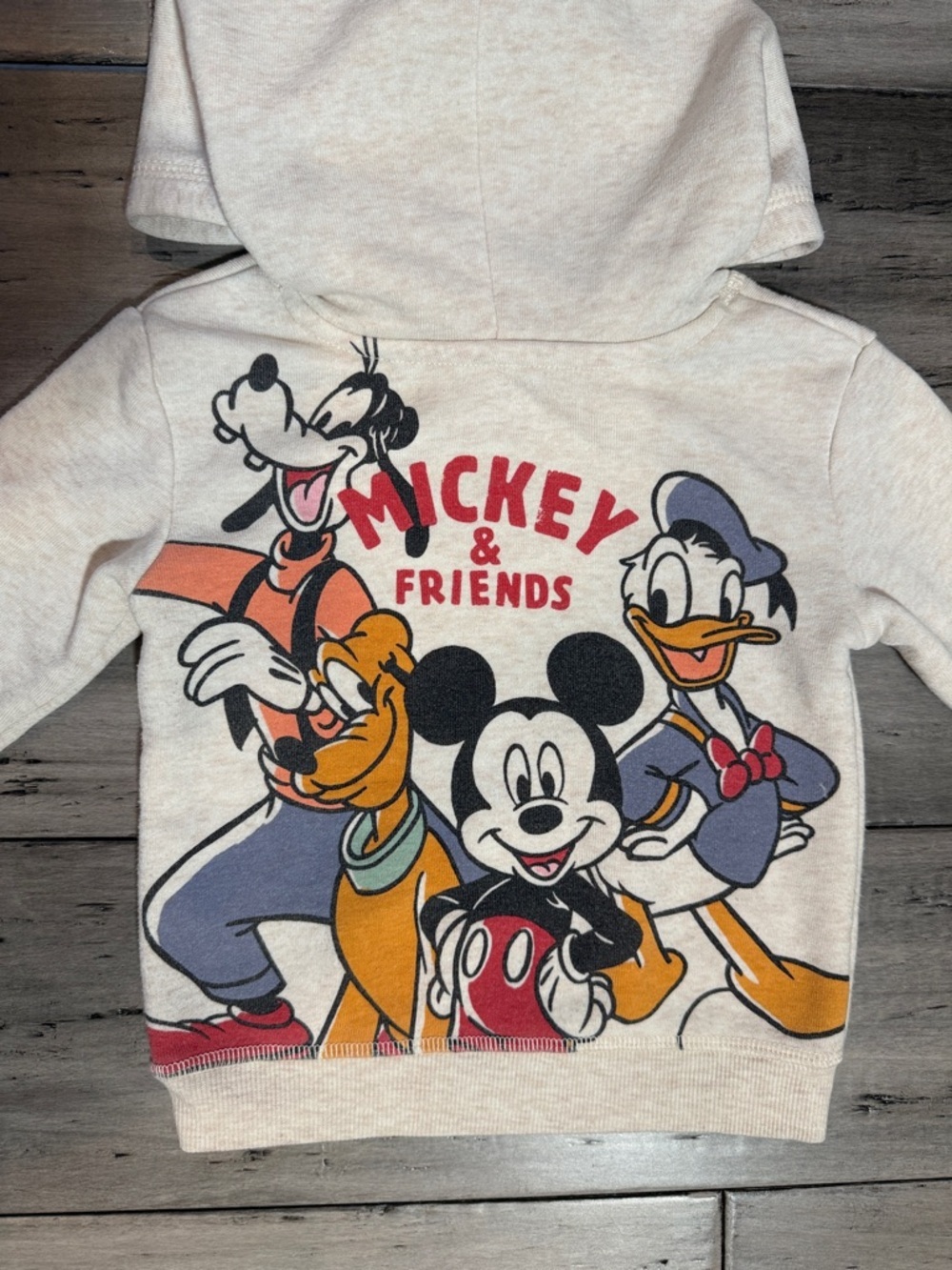 Disney , Mickey y Friends Cream Hoodie for Kids size 12 M